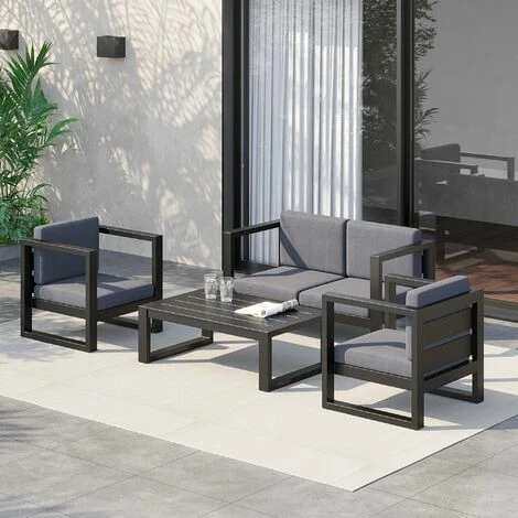 Outsunny Cushion Cover Replacement Patio Rattan Furniture Seat Cover Grey Outsunny Cushion Cover Replacement Patio Rattan Furniture Seat Cover Grey -Outsunny store 30357818 3