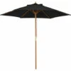 Outsunny 2.5m Wood Garden Parasol Sun Shade Patio Outdoor Wooden Umbrella Canopy -Outsunny store 30441858 1