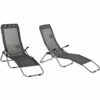 Outsunny Set Of 2 Outdoor Recliner Portable Lounge Chairs Adjustable Backrest -Outsunny store 30919145 1