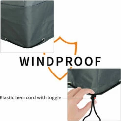 Outsunny 190x72x76cm Rectangular Patio Furniture Cover For Chairs 600D Oxford -Outsunny store 30951747 5