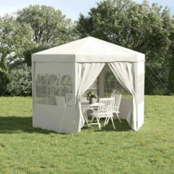 Outsunny 3.9m Outdoor Gazebo Canopy Party Tent With 6 Removable Side Walls -Outsunny store 31127411 3