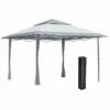 Outsunny 4 X 4m Outdoor Pop-Up Canopy Tent Gazebo Adjustable Legs Bag Grey -Outsunny store 31665855 1