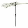 Outsunny 3 (m) Metal Frame Garden Furniture Parasol Half Round Umbrella 1 Outsunny 3 (m) Metal Frame Garden Furniture Parasol Half Round Umbrella -Outsunny store 3205781 1