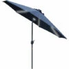 Outsunny 2.7m Garden Parasol Summer Shelter W/ LED Solar Light Crank Tilt Blue 2 Outsunny 2.7m Garden Parasol Summer Shelter W/ LED Solar Light Crank Tilt Blue -Outsunny store 32348049 1