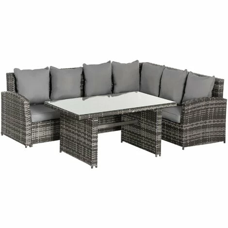 Outsunny 3 PCS Outdoor All Weather Rattan Dining Sets Furniture Backyard Garden Outsunny 3 PCS Outdoor All Weather Rattan Dining Sets Furniture Backyard Garden -Outsunny store 32348051 1