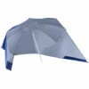 Outsunny Beach Umbrella Sun Shelter 2 In 1 Umbrella UV Protection Steel Blue -Outsunny store 3259303 1