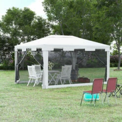 Outsunny 4 X 3m Party Tent Waterproof Garden Gazebo Canopy Wedding Cover Shade 4 Outsunny 4 X 3m Party Tent Waterproof Garden Gazebo Canopy Wedding Cover Shade -Outsunny store 3259309 3