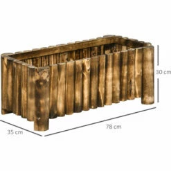 Outsunny Raised Flower Bed Wooden Rectangualr Planter Container Box Wood 4 Feet 8 Outsunny Raised Flower Bed Wooden Rectangualr Planter Container Box Wood 4 Feet -Outsunny store 3259327 2