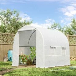 Outsunny Greenhouse Solid Frame Walk-in Garden Grow Large Insect Poly Tunnel 4 Outsunny Greenhouse Solid Frame Walk-in Garden Grow Large Insect Poly Tunnel -Outsunny store 3333784 3