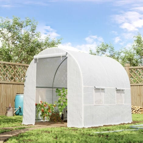 Outsunny Greenhouse Solid Frame Walk-in Garden Grow Large Insect Poly Tunnel Outsunny Greenhouse Solid Frame Walk-in Garden Grow Large Insect Poly Tunnel -Outsunny store 3333784 3