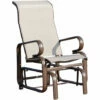 Outsunny Texteline Glider Chair Garden Swing Seat Outdoor Metal Rocking Armchair -Outsunny store 3361241 1