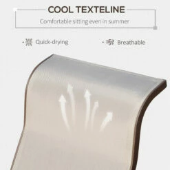 Outsunny Texteline Glider Chair Garden Swing Seat Outdoor Metal Rocking Armchair 6 Outsunny Texteline Glider Chair Garden Swing Seat Outdoor Metal Rocking Armchair -Outsunny store 3361241 5