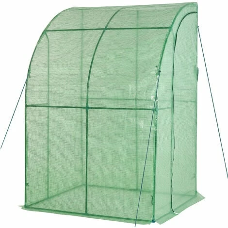 Outsunny 143 x 118 x 212cm Walk-In Lean to Wall Tunnel Greenhouse w/ Door Outsunny 143 X 118 X 212cm Walk-In Lean To Wall Tunnel Greenhouse W/ Door -Outsunny store 34109435 1