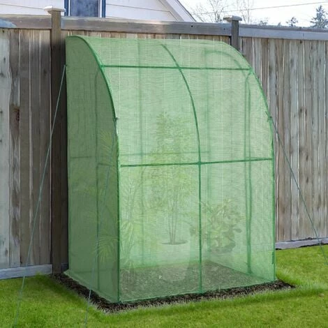 Outsunny 143 x 118 x 212cm Walk-In Lean to Wall Tunnel Greenhouse w/ Door Outsunny 143 X 118 X 212cm Walk-In Lean To Wall Tunnel Greenhouse W/ Door -Outsunny store 34109435 3