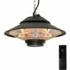 Outsunny 1500W Electric Patio Heater Outdoor Hanging Heater W/ Remote Control -Outsunny store 36337957 1