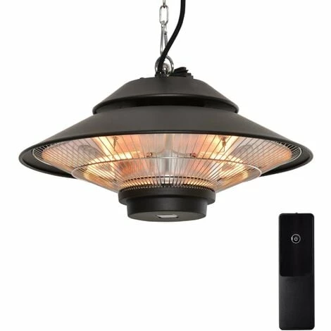 Outsunny 1500W Electric Patio Heater Outdoor Hanging Heater w/ Remote Control Outsunny 1500W Electric Patio Heater Outdoor Hanging Heater W/ Remote Control -Outsunny store 36337957 1