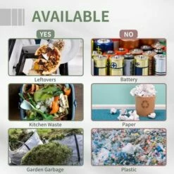 Outsunny 160L Outdoor Tumbling Compost Bin W/ Dual Chamber, Sliding Doors, Grey 6 Outsunny 160L Outdoor Tumbling Compost Bin W/ Dual Chamber, Sliding Doors, Grey -Outsunny store 36599310 5