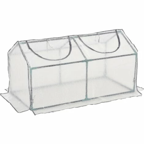 Outsunny Greenhouse Plants Foil Tomato Vegetable House W/ 2 Windows White Outsunny Greenhouse Plants Foil Tomato Vegetable House W/ 2 Windows White -Outsunny store 37770648 1