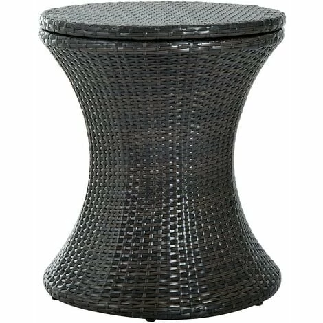 Outsunny Rattan Ice Bucket Activity Bar Cooler Table Beer Brown Outdoor Patio Outsunny Rattan Ice Bucket Activity Bar Cooler Table Beer Brown Outdoor Patio -Outsunny store 3876486 1