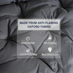 Outsunny 3 Seater Swing Chair Cushions Bench Seat Replacement Pad 150x98cm -Outsunny store 3876491 4