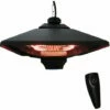 Outsunny 2kw Electric Heater LED Halogen Heating Hanging Light Outdoor Remote -Outsunny store 4249540 1
