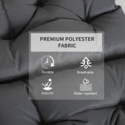 Outsunny Set Of 2 Garden Chair Cushions Seat Pad For Outdoor & Indoor Use -Outsunny store 47146236 4