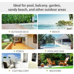 Outsunny 7pc Rattan Garden Furniture Dining Set Wicker Patio Conservatory Seater -Outsunny store 47146293 5