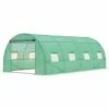 Outsunny 6 X 3M Polytunnel Walk-in Garden Greenhouse With Zip Door And Windows -Outsunny store 49188136 1