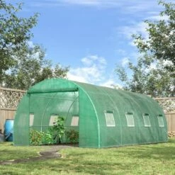 Outsunny 6 X 3M Polytunnel Walk-in Garden Greenhouse With Zip Door And Windows -Outsunny store 49188136 3
