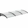 Outsunny Door Canopy Outdoor Awning Rain Shelter For Window Porch 300x100 Clear -Outsunny store 49338042 1