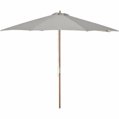 Outsunny 3m Fir Wooden Garden Parasol Sun Shade Outdoor Umbrella Canopy Grey Outsunny 3m Fir Wooden Garden Parasol Sun Shade Outdoor Umbrella Canopy Grey -Outsunny store 49910805 1