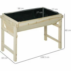Outsunny Raised Garden Bed Elevated Planter Box For Backyard Grow Vegetables 3 Outsunny Raised Garden Bed Elevated Planter Box For Backyard Grow Vegetables -Outsunny store 50316090 2