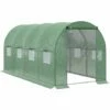 Outsunny 4 X 2M Polytunnel Walk-in Garden Greenhouse With Zip Door And Windows -Outsunny store 50886426 1