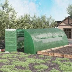 Outsunny 6 X 3M Reinforced Walk-in Polytunnel Garden Greenhouse Steel Frame -Outsunny store 50886428 3