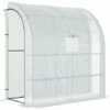Outsunny Walk-In Lean To Wall Greenhouse W/Window&Door 200Lx 100W X 215Hcm White 2 Outsunny Walk-In Lean To Wall Greenhouse W/Window&Door 200Lx 100W X 215Hcm White -Outsunny store 50886442 1