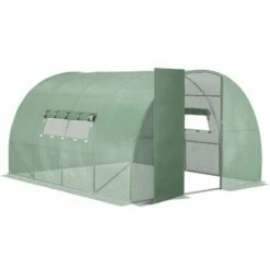 Outsunny 4 X 3M Reinforced Walk-in Polytunnel Garden Greenhouse Steel Frame