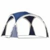 Outsunny Outdoor Gazebo Event Dome Shelter Party Tent For Garden Blue And Grey -Outsunny store 50886476 1