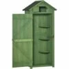 Outsunny Wooden Garden Storage Shed Tool Storage Box, 77 X 54 X 179 Cm, Green 1 Outsunny Wooden Garden Storage Shed Tool Storage Box, 77 X 54 X 179 Cm, Green -Outsunny store 50886487 1