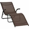 Outsunny Folding Lounge Chair, Outdoor Chaise Lounge For Beach, Poolside, Brown -Outsunny store 50886522 1