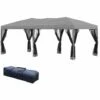 Outsunny 3 X 6 M Patio Gazebo Wedding Pop-up Party Tent Canopy Sun Shade Grey 2 Outsunny 3 X 6 M Patio Gazebo Wedding Pop-up Party Tent Canopy Sun Shade Grey -Outsunny store 50886524 1