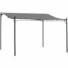 Outsunny 4 X 3M Wall Mounted Awning Free Stand Canopy Shade Porch Pergola Grey -Outsunny store 50886537 1