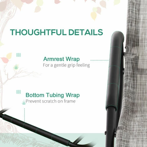 Outsunny Outdoor Sun Lounger for Sunbathing, Reclining Rocking Chaise Lounge Chair Outsunny Outdoor Sun Lounger For Sunbathing, Reclining Rocking Chaise Lounge Chair -Outsunny store 50886538 5