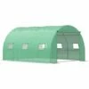 Outsunny Tunnel Greenhouse W/ PE Cover, Outdoor Plant House W/ Door & Window -Outsunny store 50886541 1