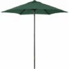 Outsunny 2m Parasol Patio Umbrella, Outdoor Sun Shade With 6 Ribs Green -Outsunny store 50886547 1