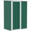 Outsunny Outdoor Storage Shed Steel Garden Shed With Lockable Door Green -Outsunny store 50910764 1