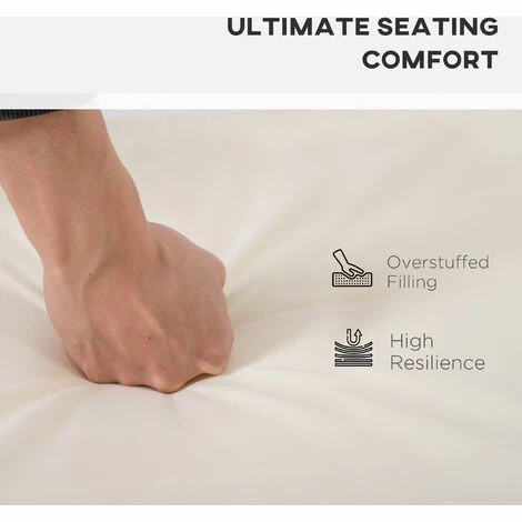 Outsunny 7 Pcs Outdoor Cushion Pads for Rattan Patio Conversation Set, Cream Outsunny 7 Pcs Outdoor Cushion Pads For Rattan Patio Conversation Set, Cream -Outsunny store 51014581 5