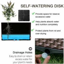 Outsunny Set Of 4 Raised Garden Bed Elevated Planter Box For Flower, Vegetables -Outsunny store 51014615 5