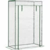 Outsunny 100 X 50 X 150cm Greenhouse W/ Zipper Roll-up Door Outdoor Transparent -Outsunny store 51181763 1