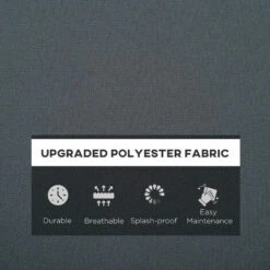 Outsunny 7 Pcs Outdoor Cushion Pads For Rattan Patio Conversation Set, Grey 5 Outsunny 7 Pcs Outdoor Cushion Pads For Rattan Patio Conversation Set, Grey -Outsunny store 51221640 4