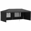 Outsunny 6m X 3m Garden Gazebo Marquee Canopy Party Tent Canopy Patio Black -Outsunny store 51258932 1